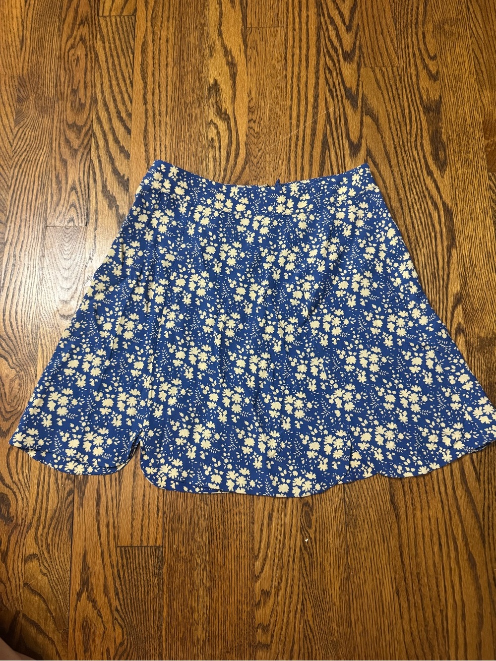 For Love & Lemons Blue Floral Mini Skirt Size S